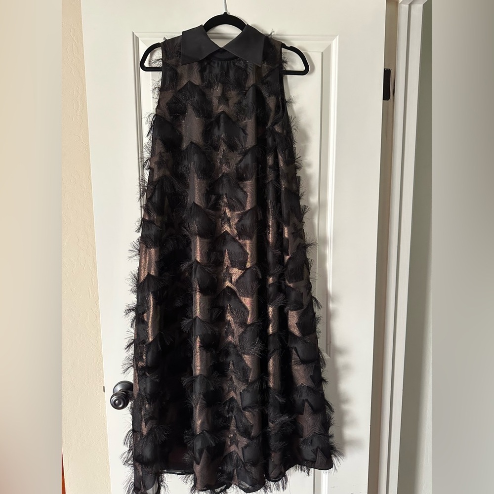 JULIA ALLERT-Evening Gown A-Line Maxi Dress With Stars - Picture 7 of 9